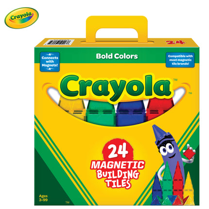 Crayola Bold Magnetic Tiles 24-Piece Set