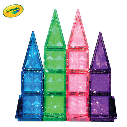 Crayola Glitter Magnetic Pip-Tiles 24 Piece Set