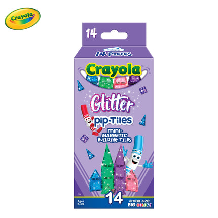 Glitter pip-Tiles 14-Piece Magnetic Building Set