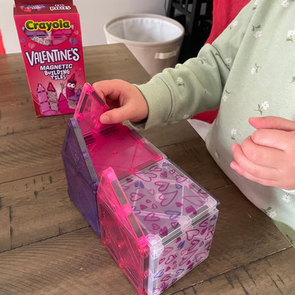 Crayola Valentine’s Day Magnetic Tiles 14-Piece Set