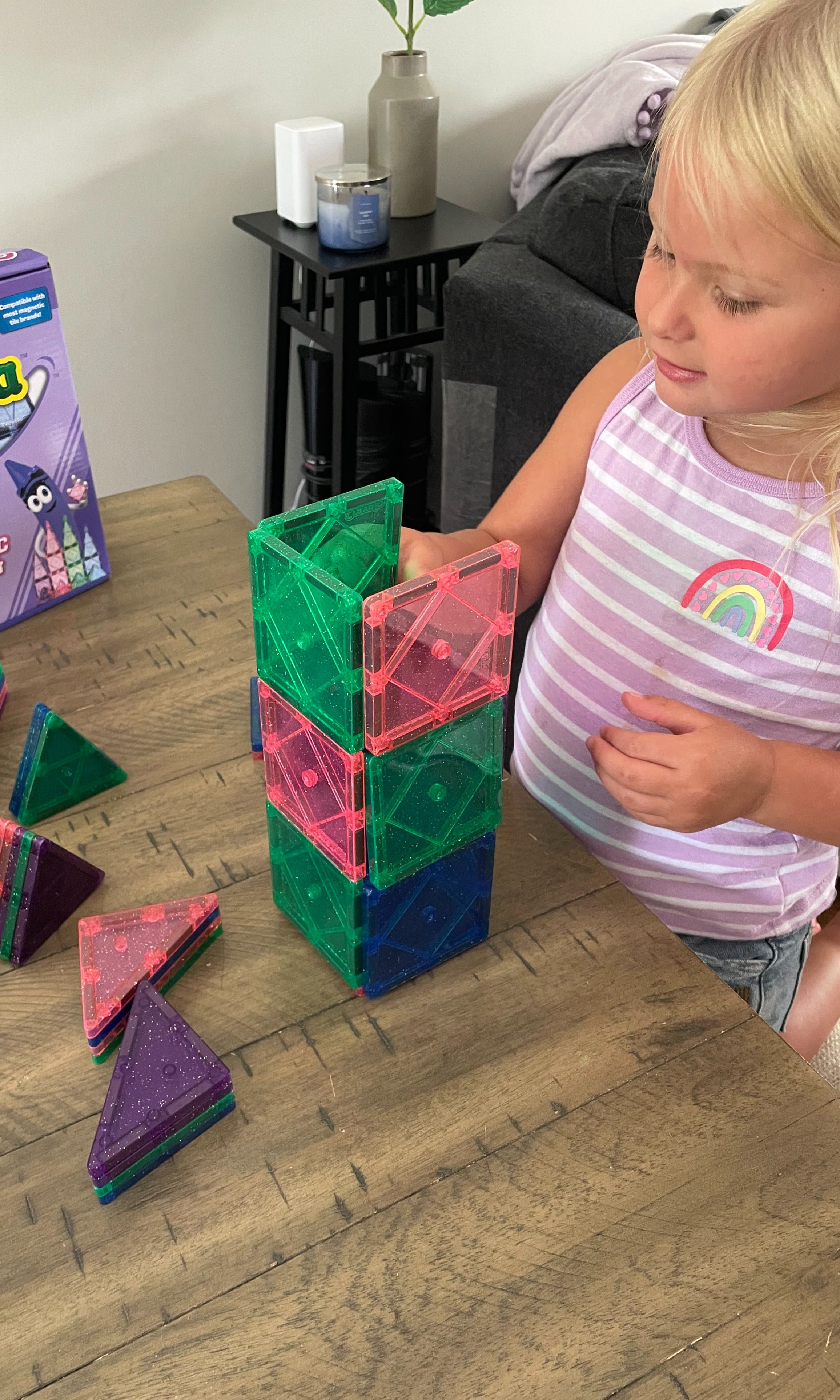 Createon Crayola Glitter Magnetic Tiles 24-Piece Set – CreateOn