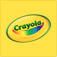 Crayola logo on a yellow background