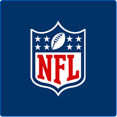NFL logo on a blue background