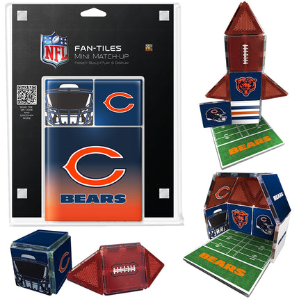 NFL Chicago Bears mini match-up game set with packaging