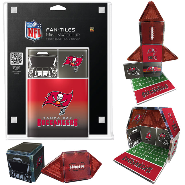 Tampa Bay Buccaneers Mini Fan Tiles 17 Piece Set