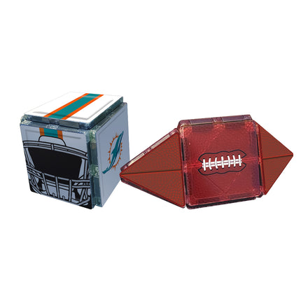Miami Dolphins Fan Mini Tiles 17 Piece Set