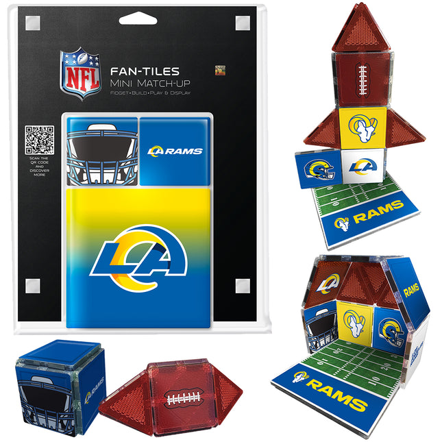 NFL Los Angeles Rams mini match-up game set with packaging
