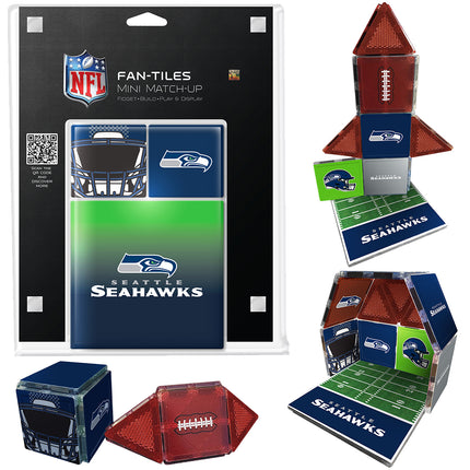 Seattle Seahawks Mini Fan Tiles 17 Piece Set