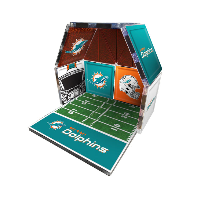 Miami Dolphins Fan Mini Tiles 17 Piece Set