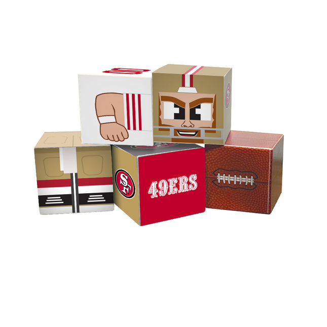 San Francisco 49Ers Magnetic Qubees Fidget Building Cubes Away Jersey