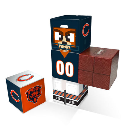 Chicago Bears Magnetic Qubees Fidget Building Cubes