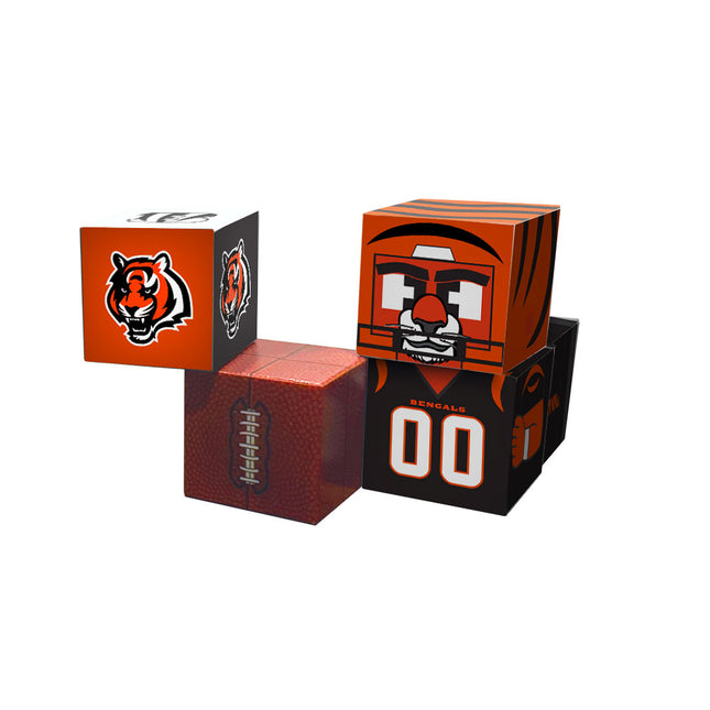 Cincinnati Bengals Magnetic Qubees Fidget Building Cubes