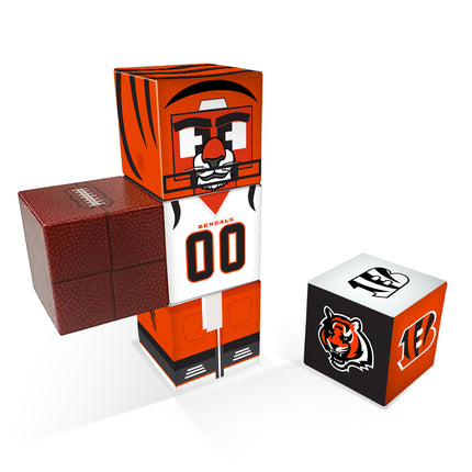 Cincinnati Bengals Magnetic Qubees Fidget Building Cubes Away Jersey