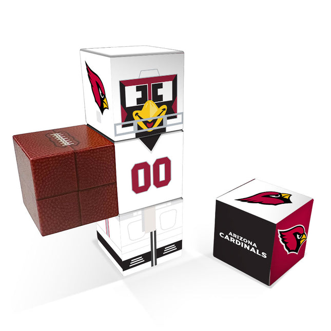 Arizona Cardinals Magnetic Qubees Fidget Building Cubes Away Jersey