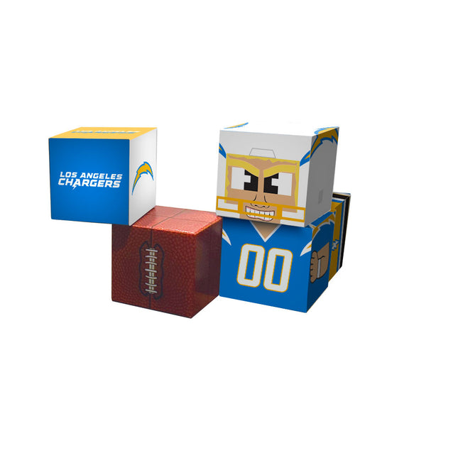 Los Angeles Chargers Magnetic Qubees Fidget Building Cubes