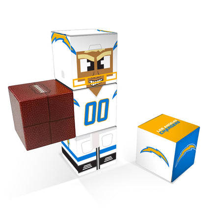 Los Angeles Chargers Magnetic Qubees Fidget Building Cubes Away Jersey