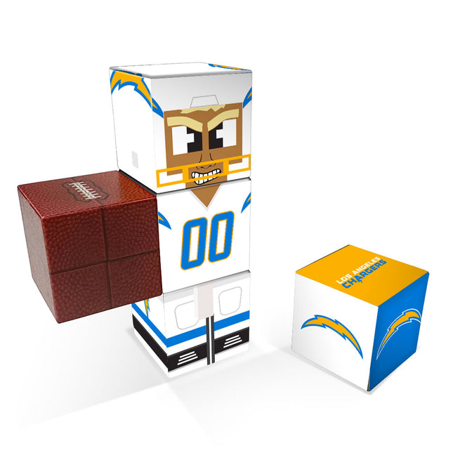 Los Angeles Chargers Magnetic Qubees Fidget Building Cubes Away Jersey
