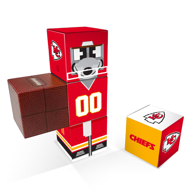 Kansas City Chiefs Magnetic Qubees Fidget Building Cubes