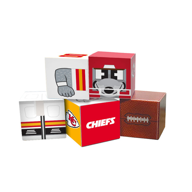 Kansas City Chiefs Magnetic Qubees Fidget Building Cubes Away Jersey