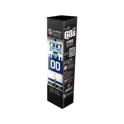 Black packaging box with NFL logo and product details on a white background