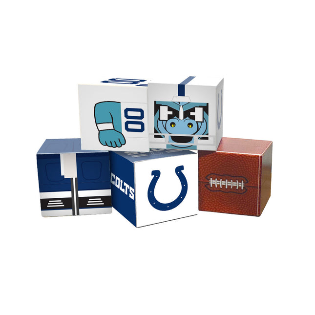 Indianapolis Colts Magnetic Qubees Fidget Building Cubes Away Jersey