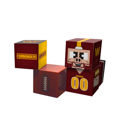 Washington Commanders Magnetic Qubees Fidget Building Cubes