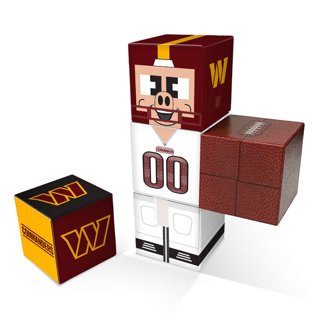 Set of five Magnetic cubes branded with Washington Commanders graphics