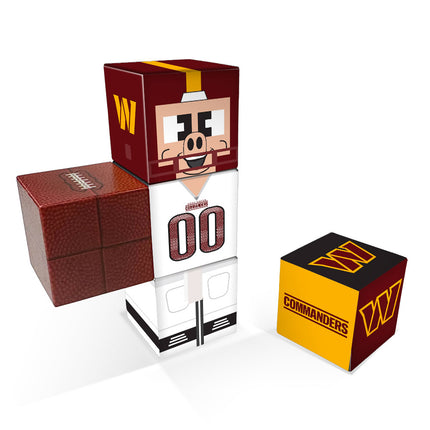 Set of five Magnetic cubes branded with Washington Commanders graphics