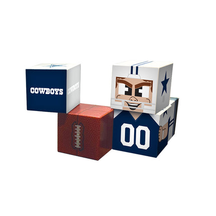 Dallas Cowboys Magnetic Qubees Fidget Building Cubes Away Jersey