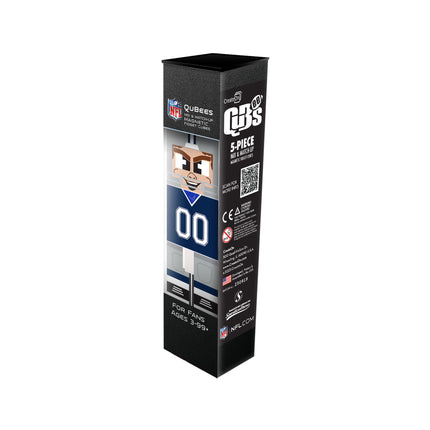 Qubees NFL toy packaging on a white background