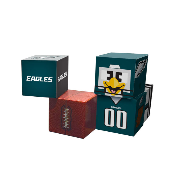 Philadelphia Eagles Magnetic Qubees Fidget Building Cubes