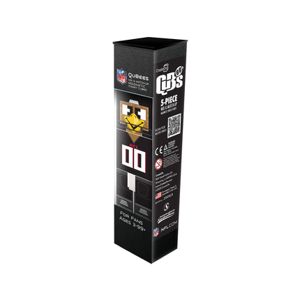 Black packaging box with NFL branding and product details on a white background