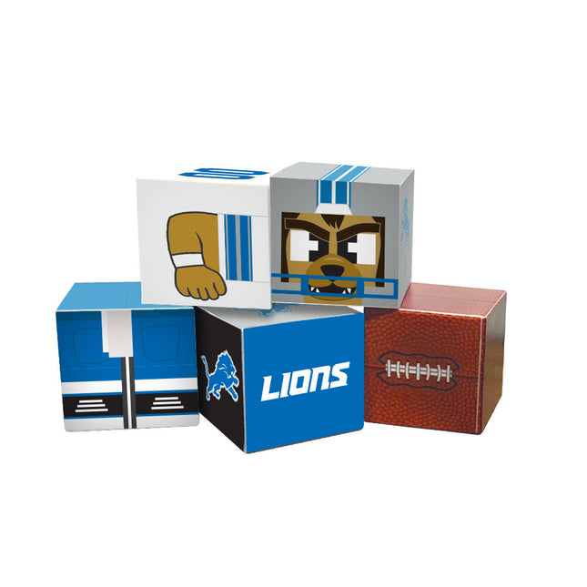 Detroit Lions Magnetic Qubees Fidget Building Cubes Away Jersey