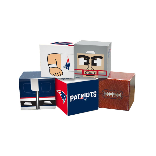New England Patriots Magnetic Qubees Fidget Building Cubes Away Jersey