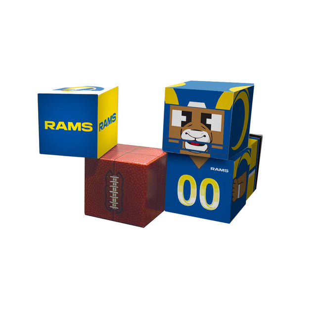Los Angeles Rams Magnetic Qubees Fidget Building Cubes
