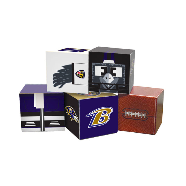 Baltimore Ravens Magnetic Qubees Fidget Building Cubes Away Jersey