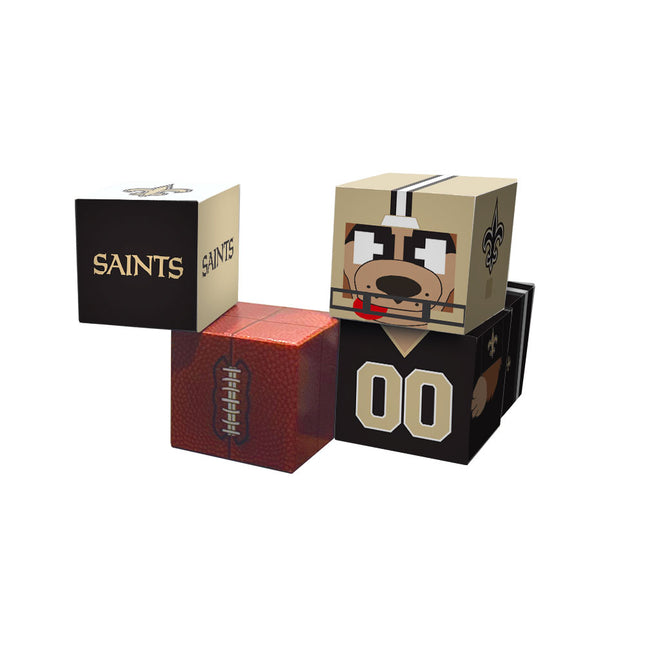 New Orleans Saints Magnetic Qubees Fidget Building Cubes