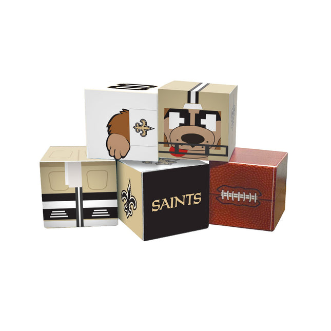 New Orleans Saints Magnetic Qubees Fidget Building Cubes Away Jersey