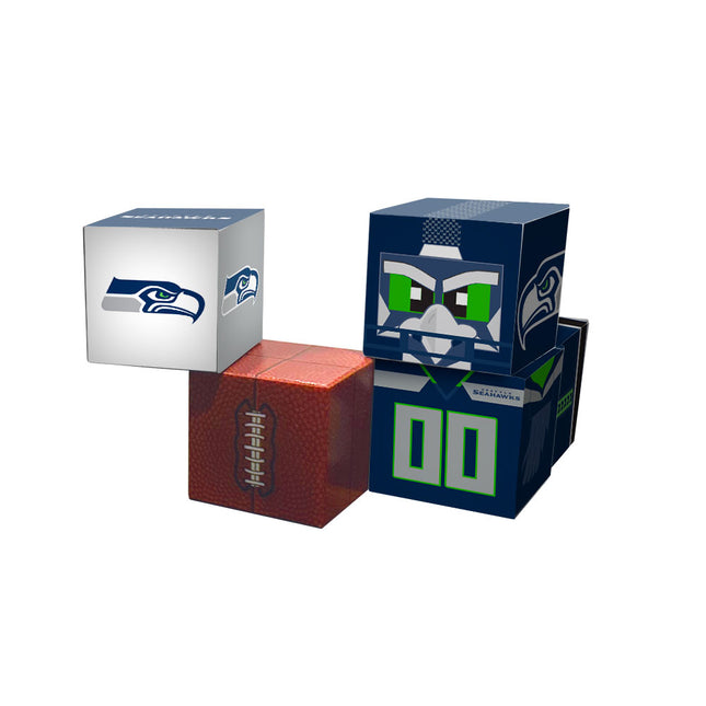 Seattle Seahawks Magnetic Qubees Fidget Building Cubes