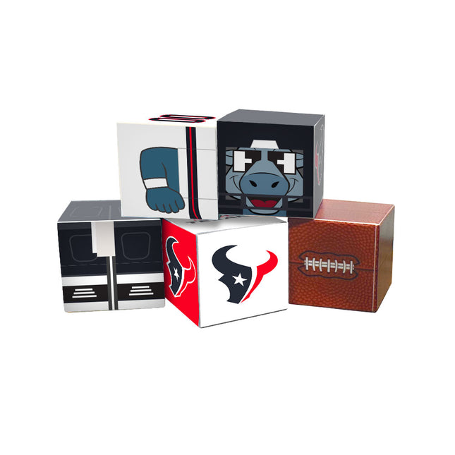 Houston Texans Magnetic Qubees Fidget Building Cubes Away Jersey