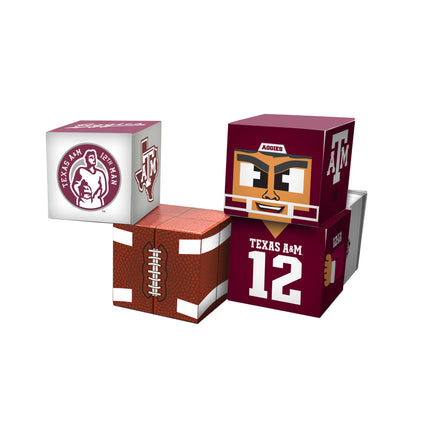 Texas A&M Aggies Magnetic Qubees Fidget Building Cubes Home Jersey