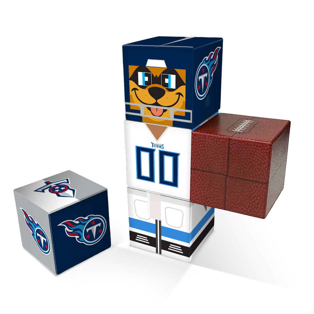 Set of five Magnetic cubes branded with TN Titans graphics