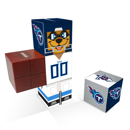 Set of five Magnetic cubes branded with TN Titans graphics