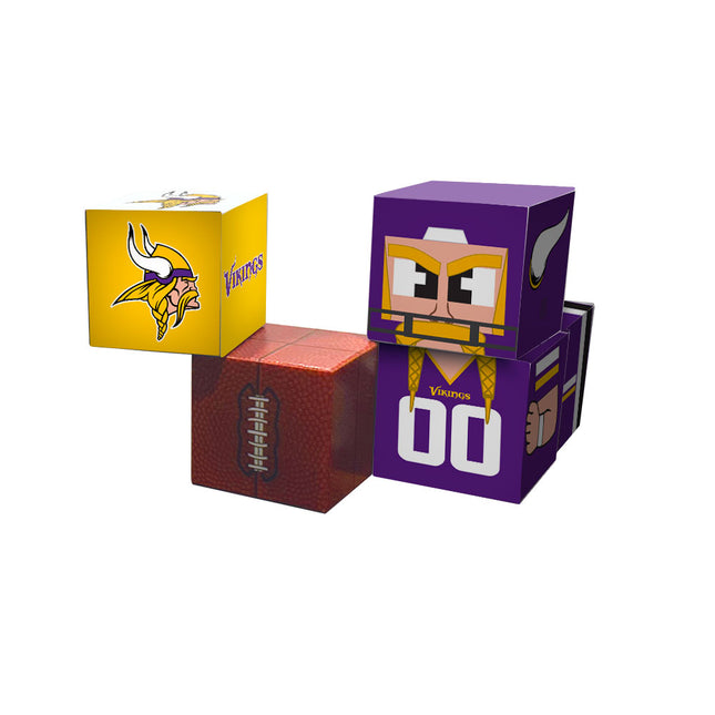 Minnesota Vikings Magnetic Qubees Fidget Building Cubes