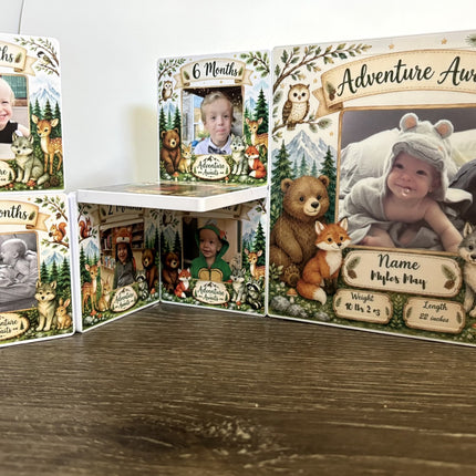 Woodland Babys first Year Photo Set