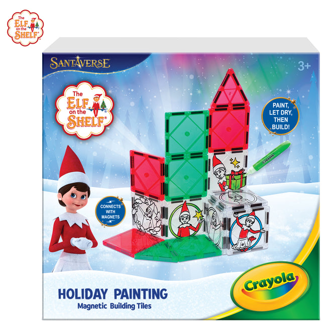 Elf on the Shelf® PaintOn™ Holiday Magnetic Tile Set