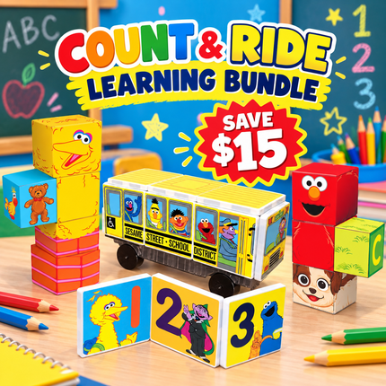 Sesame Street Count & Ride Learning Bundle – Save $15!