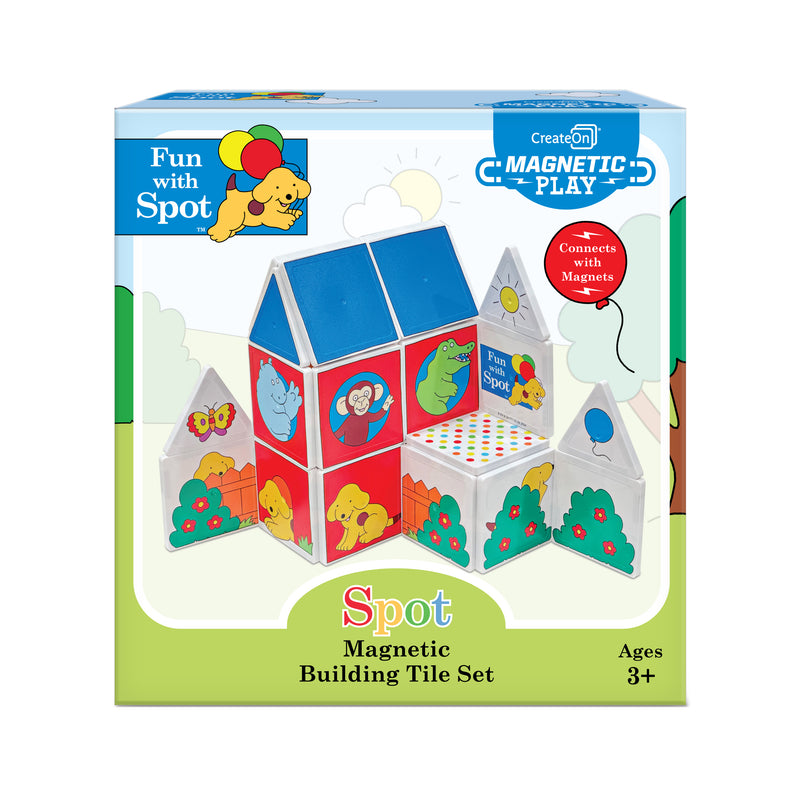 Createon Fun With Spot Magnetic Tile Set 24Pc