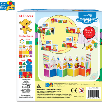 Fun With Spot Magnetic Tile Set 24Pc