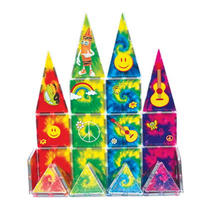 Crayola Tie-Dye Magnetic Tiles 40-Piece Building Set